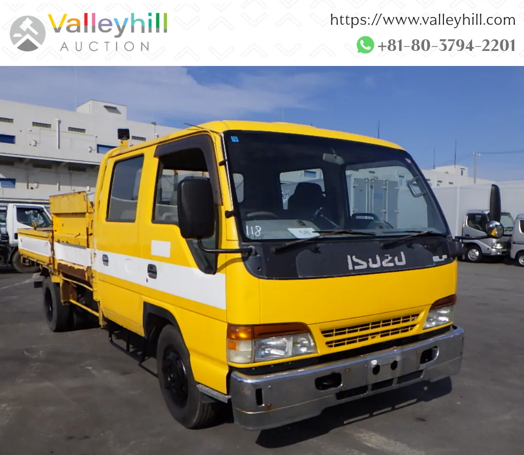  Japanese used truck - 1996 Isuzu Elf powered by a 4HG1 diesel engine.